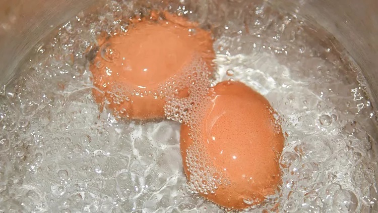 تخم مرغ آبپز