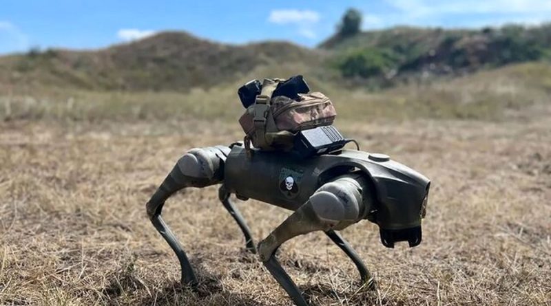 رژه سگ‌های رباتیک در ارتش هند/ ویدئو

