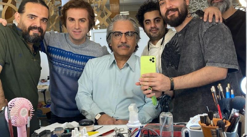 مهران مدیری و هوتن شکیبا در پشت صحنه تاسیان_طلوع شرق 2 19